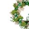 Burlap Bows and Shamrocks St. Patrick's Day Wreath 24" Unlit